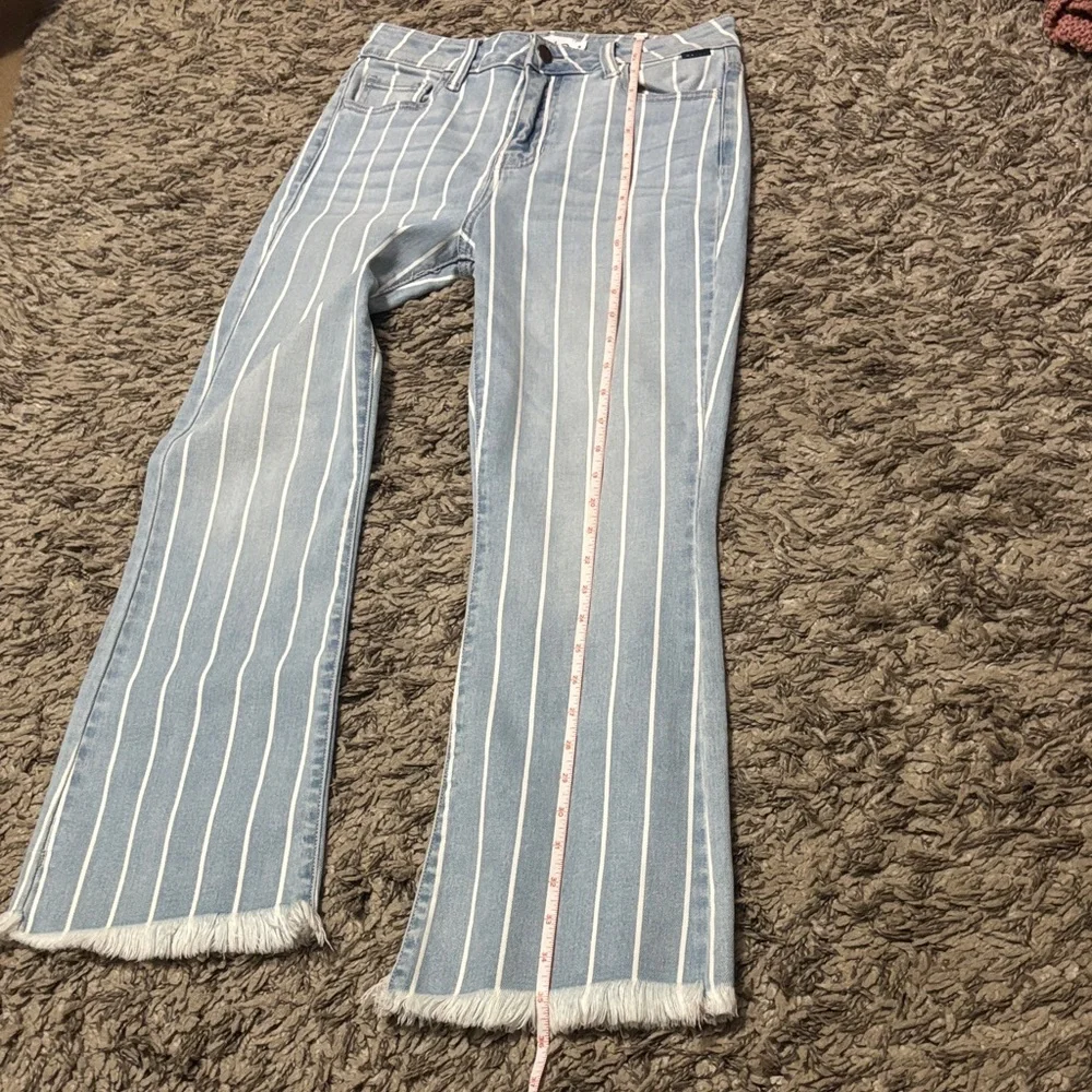 Cello Light Blue Jeans with White Pinstripes - Picture 4 of 11